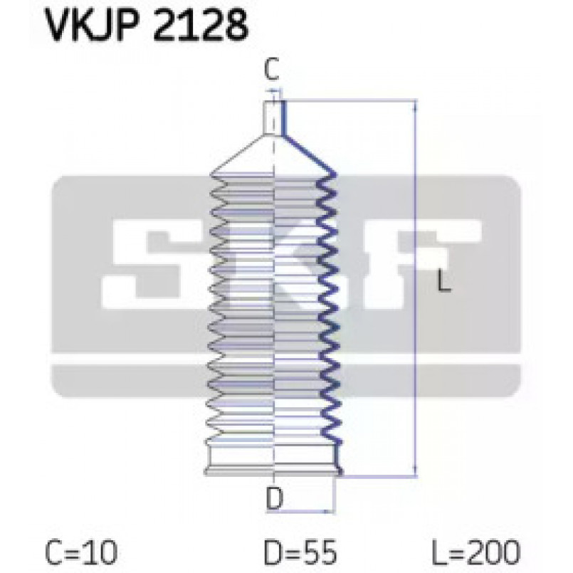 VKJP 2128 SKF - Пильовик привідного валу